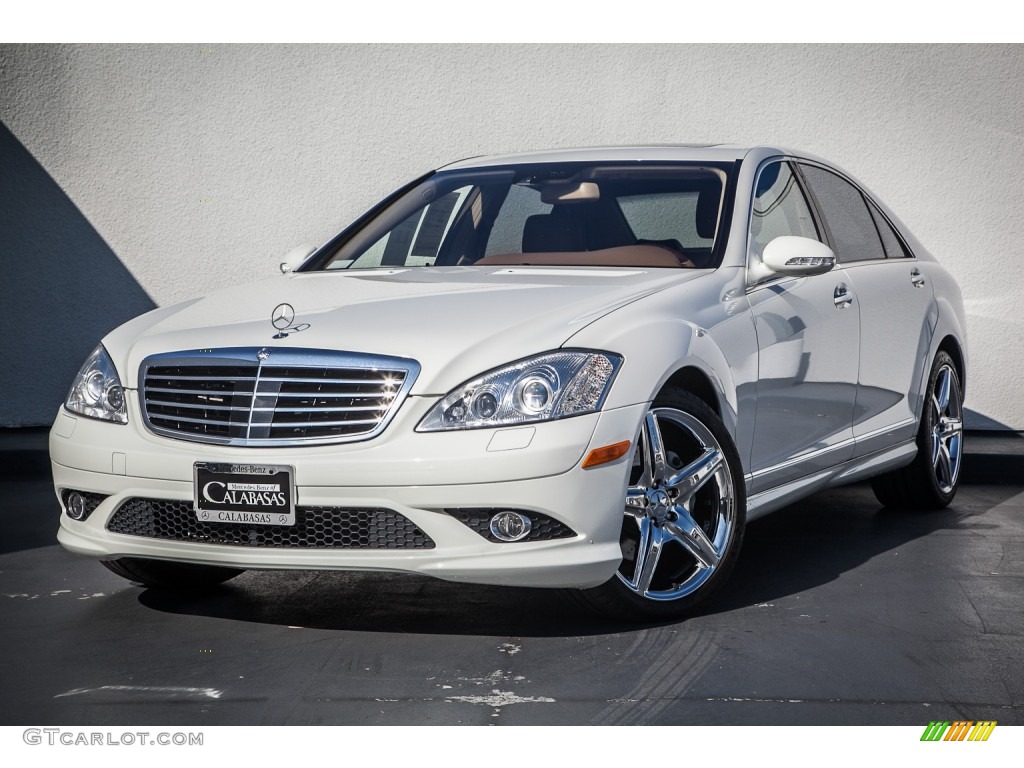 2008 S 550 Sedan - Arctic White / Black photo #13