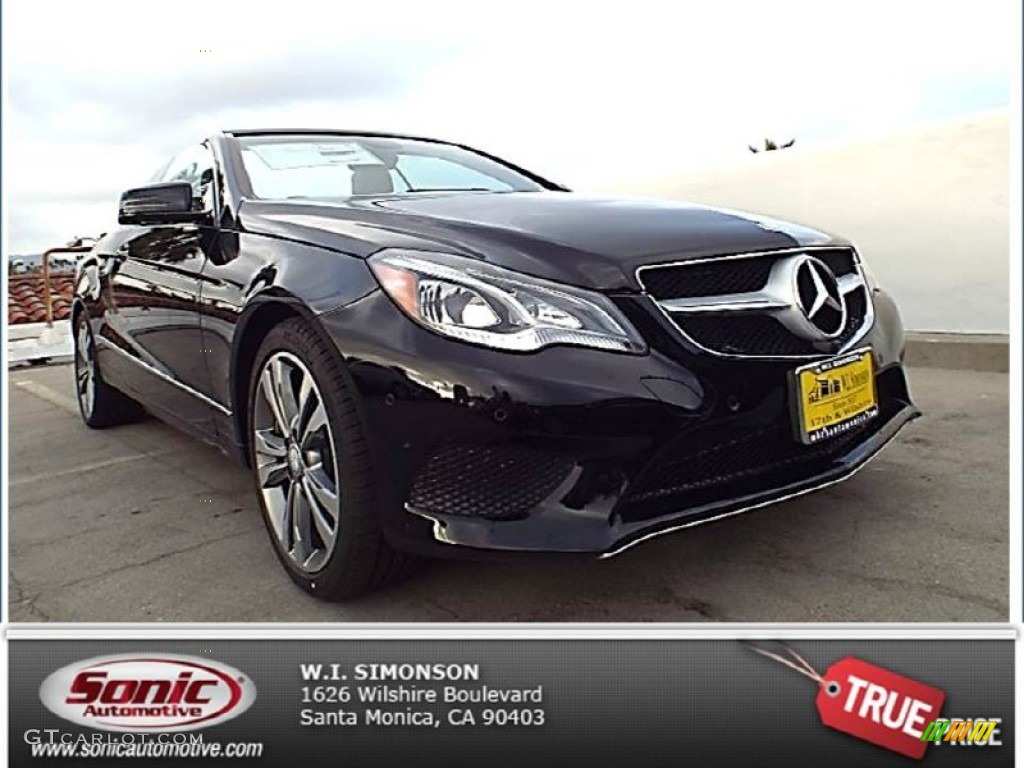 2014 E 350 Cabriolet - Black / Black photo #1