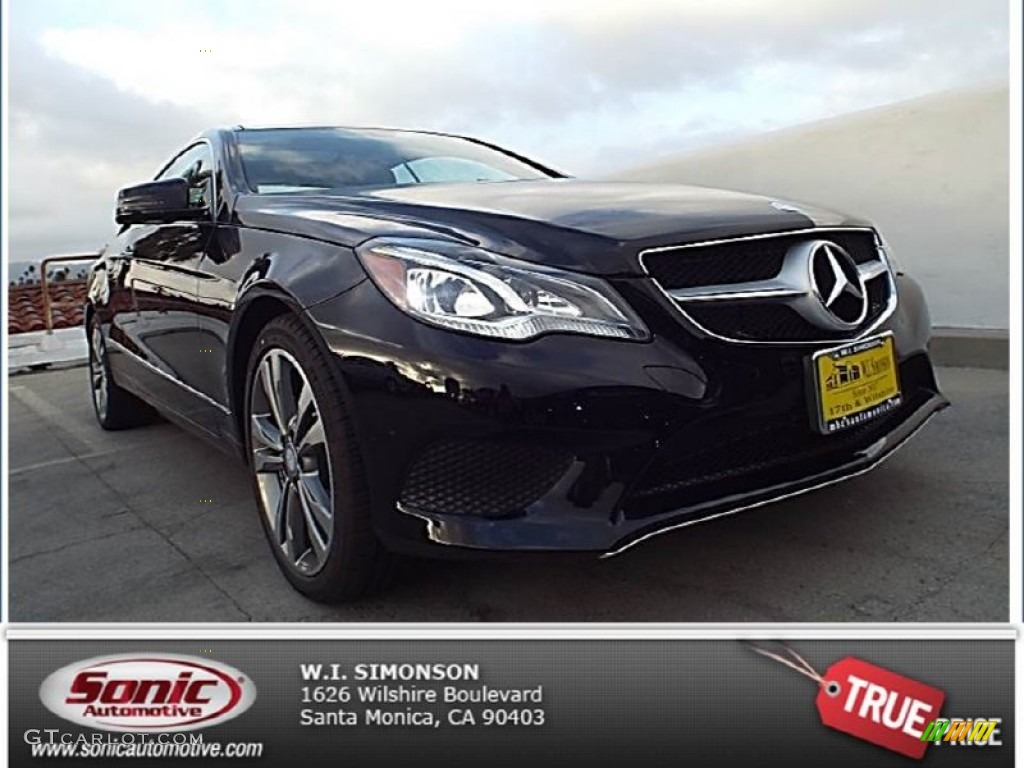 2014 E 350 Coupe - Black / Black photo #1