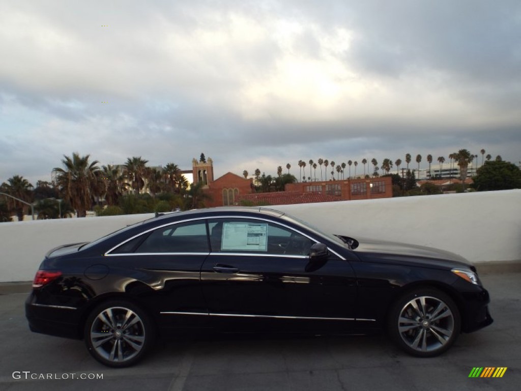 2014 E 350 Coupe - Black / Black photo #3