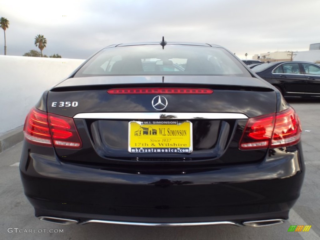 2014 E 350 Coupe - Black / Black photo #5
