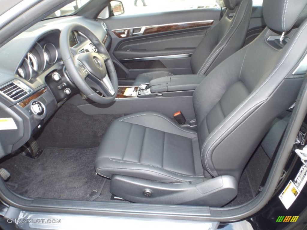 2014 E 350 Coupe - Black / Black photo #7