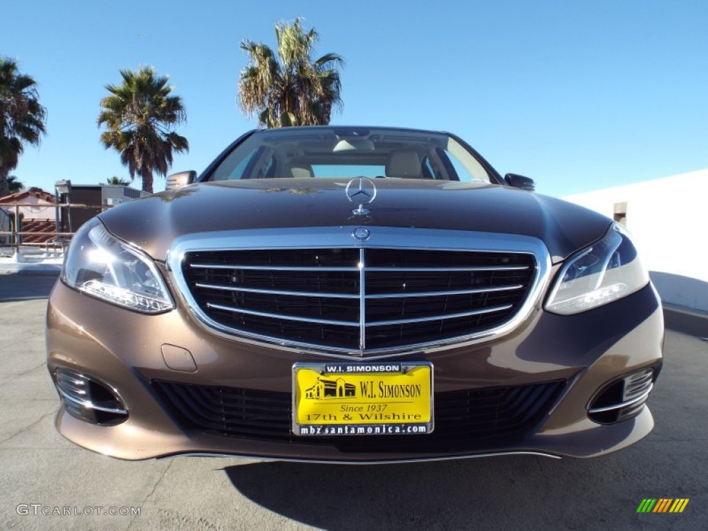 2014 E 350 Sedan - Dolomite Brown Metallic / Silk Beige/Espresso Brown photo #2