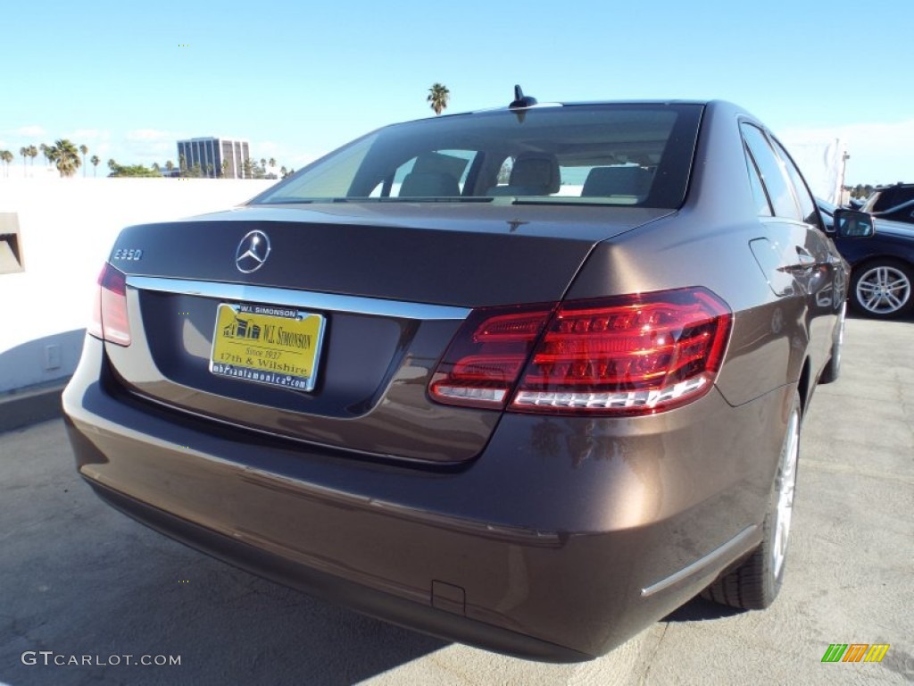 2014 E 350 Sedan - Dolomite Brown Metallic / Silk Beige/Espresso Brown photo #4