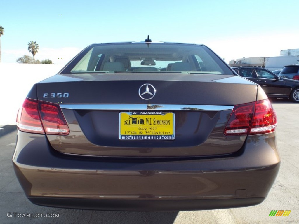 2014 E 350 Sedan - Dolomite Brown Metallic / Silk Beige/Espresso Brown photo #5