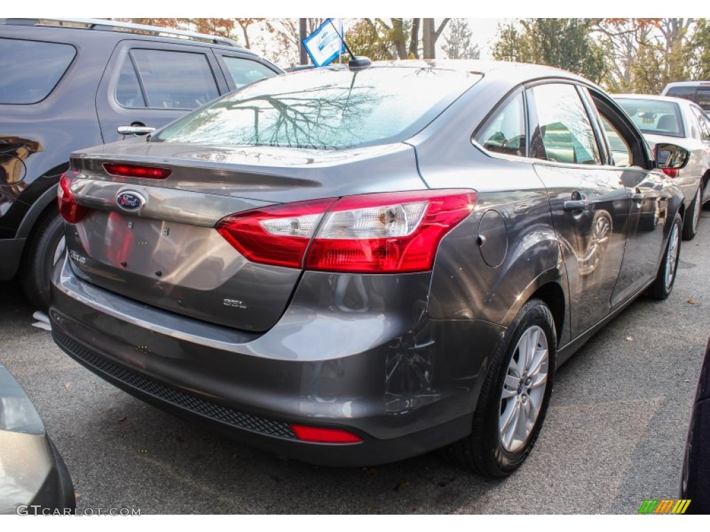 2012 Focus SEL Sedan - Sterling Grey Metallic / Stone photo #4