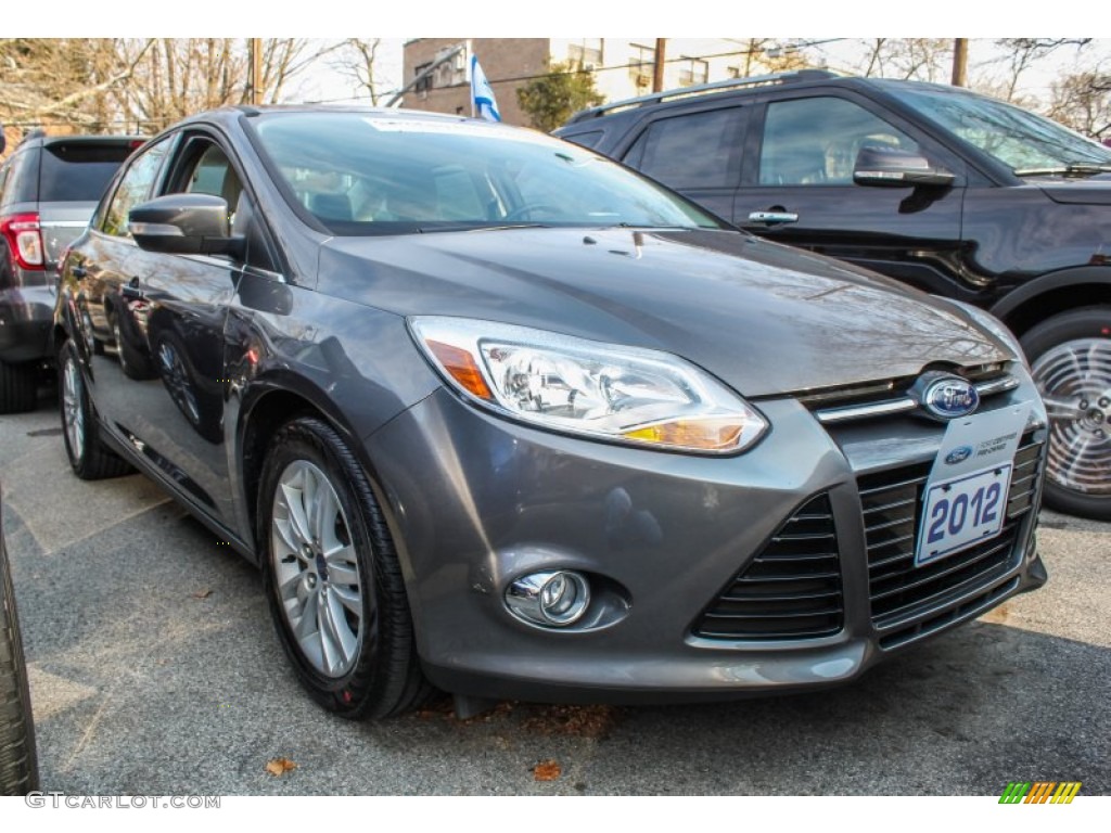 2012 Focus SEL Sedan - Sterling Grey Metallic / Stone photo #5