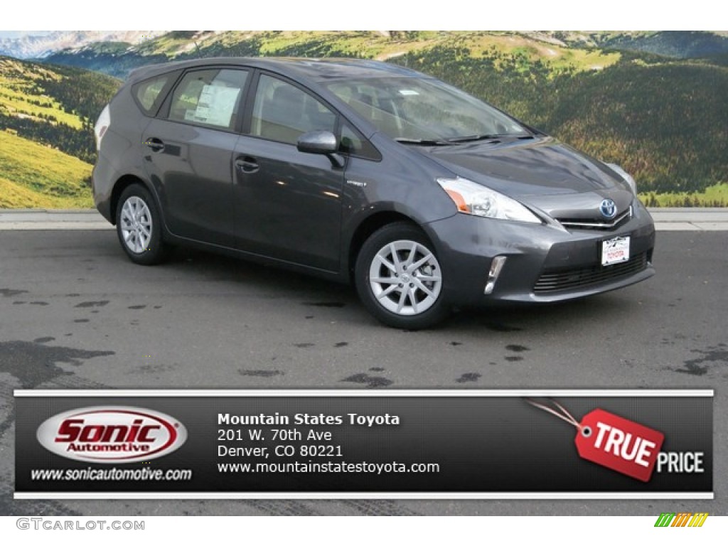 2014 Prius v Two - Magnetic Gray Metallic / Dark Gray photo #1