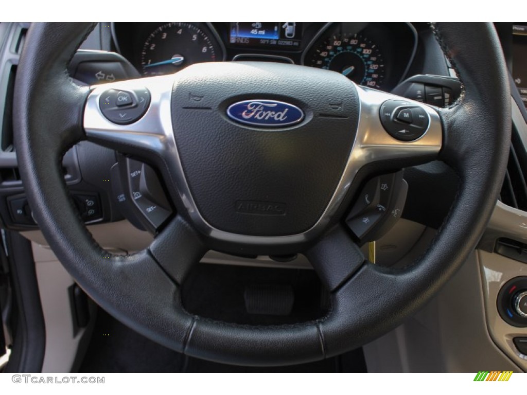 2012 Focus SEL Sedan - Sterling Grey Metallic / Stone photo #18