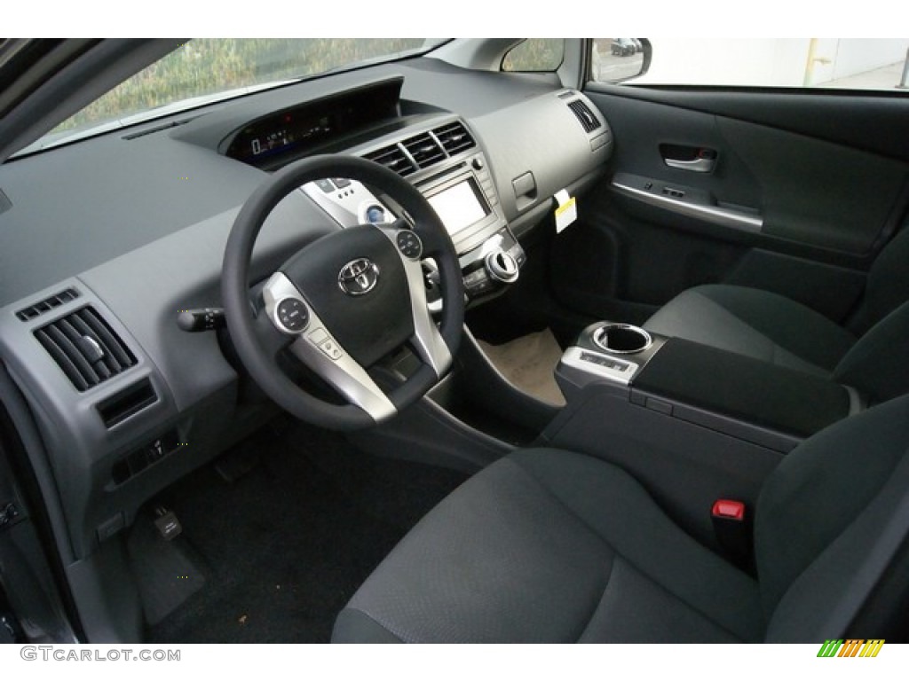 Dark Gray Interior 2014 Toyota Prius v Two Photo #88509735