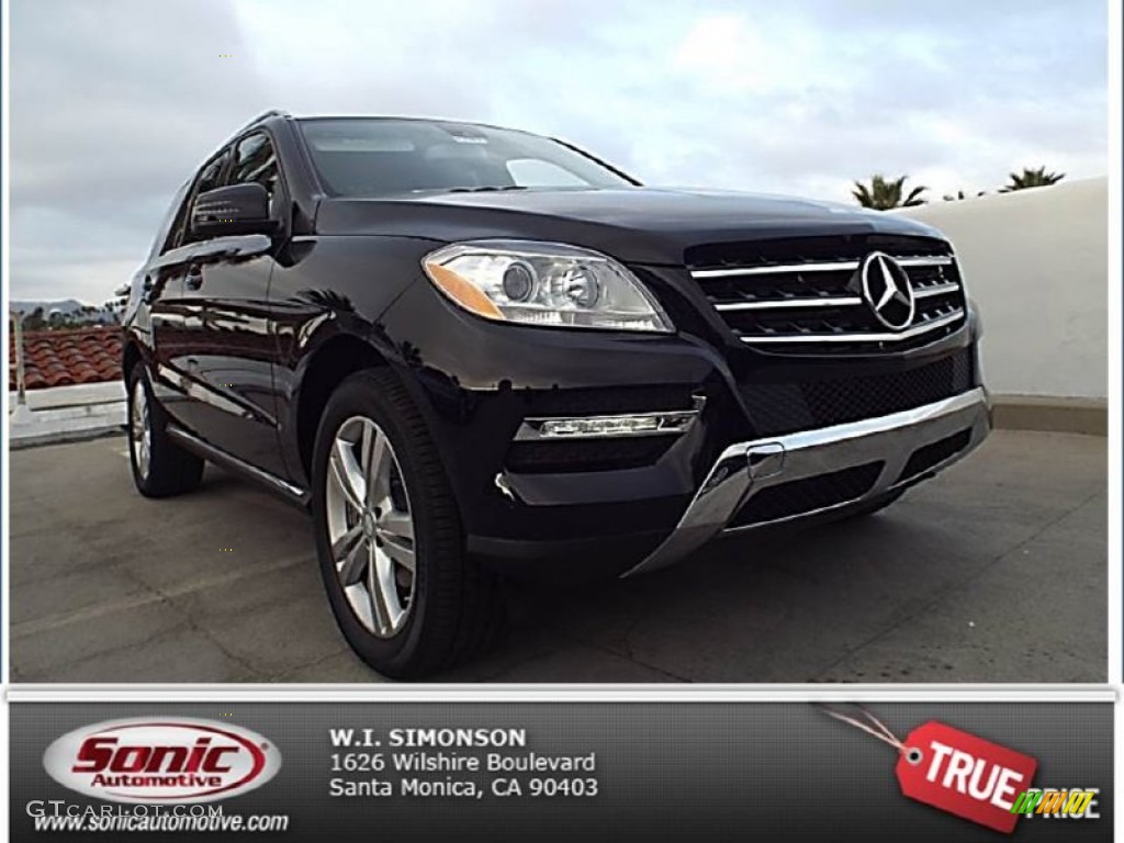 2014 ML 350 BlueTEC 4Matic - Black / Black photo #1