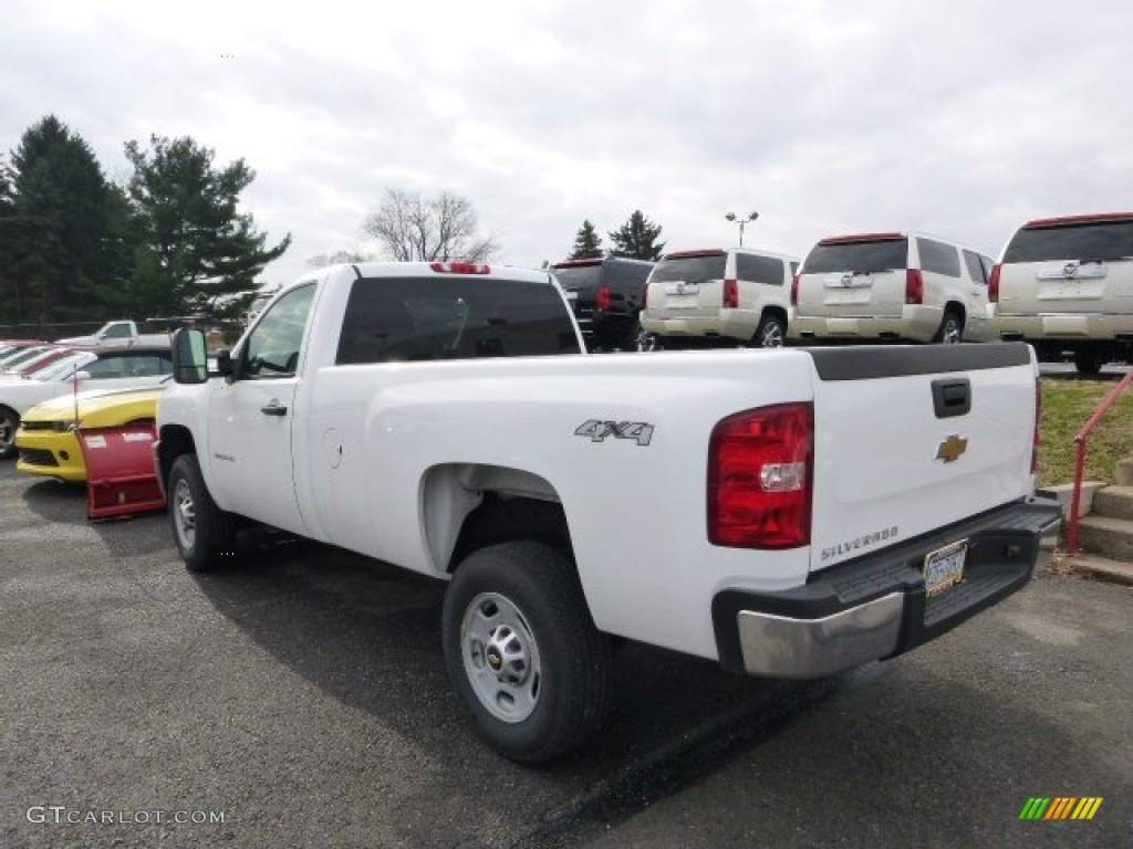 Summit White 2014 Chevrolet Silverado 3500HD WT Regular Cab 4x4 Plow Truck Exterior Photo #88510662