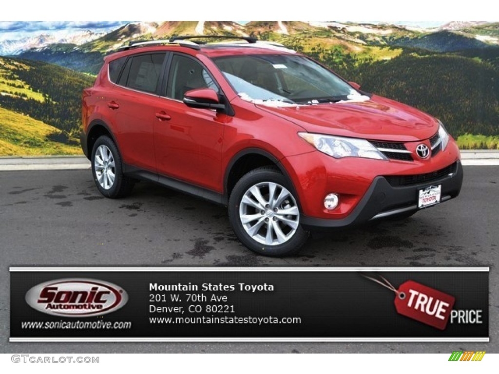 2013 RAV4 Limited AWD - Barcelona Red Metallic / Black photo #1