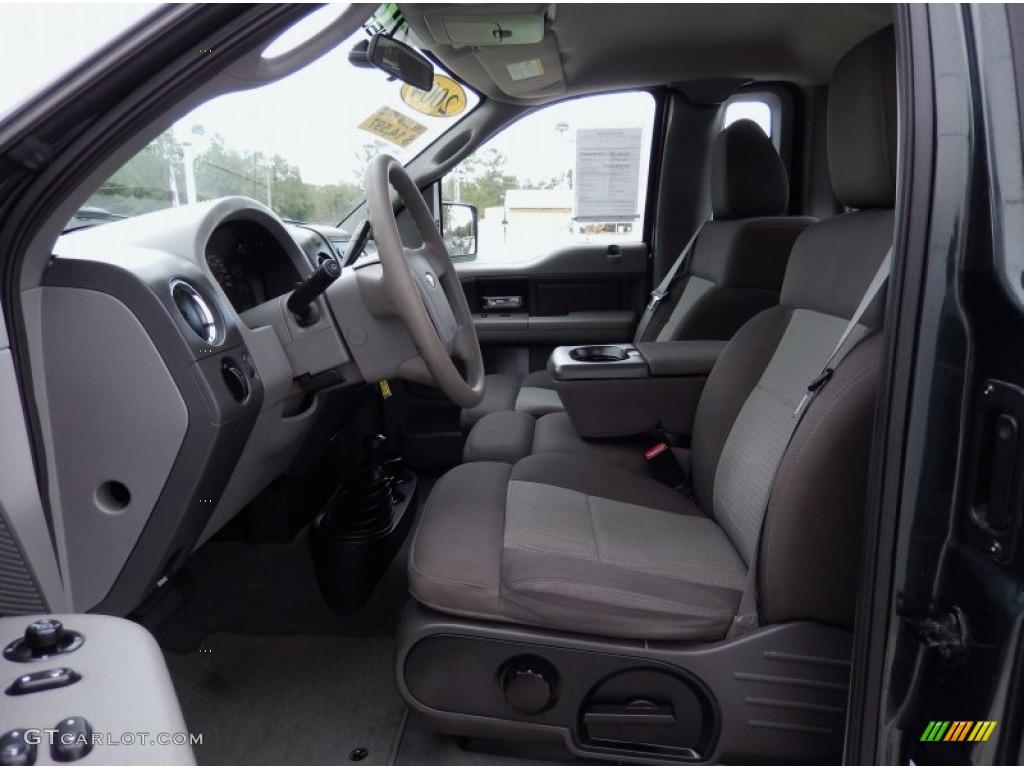 2004 F150 XLT Regular Cab 4x4 - Aspen Green Metallic / Dark Flint photo #12