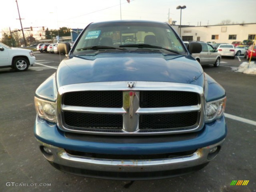 2003 Ram 1500 ST Quad Cab 4x4 - Atlantic Blue Pearl / Dark Slate Gray photo #2