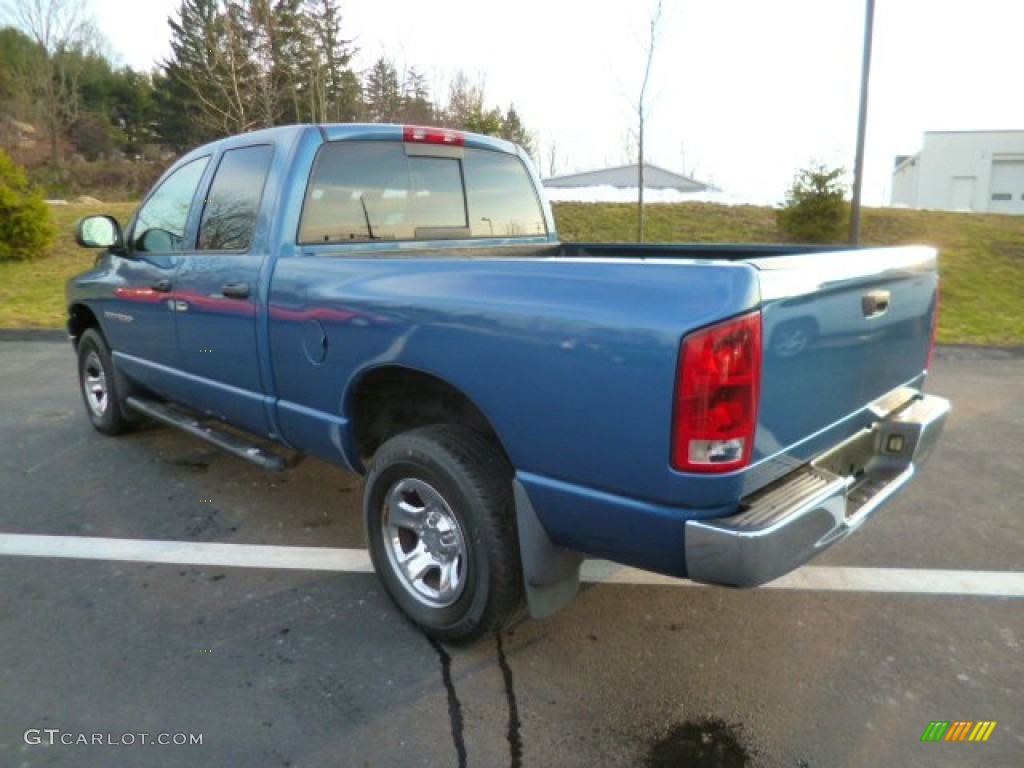 2003 Ram 1500 ST Quad Cab 4x4 - Atlantic Blue Pearl / Dark Slate Gray photo #4