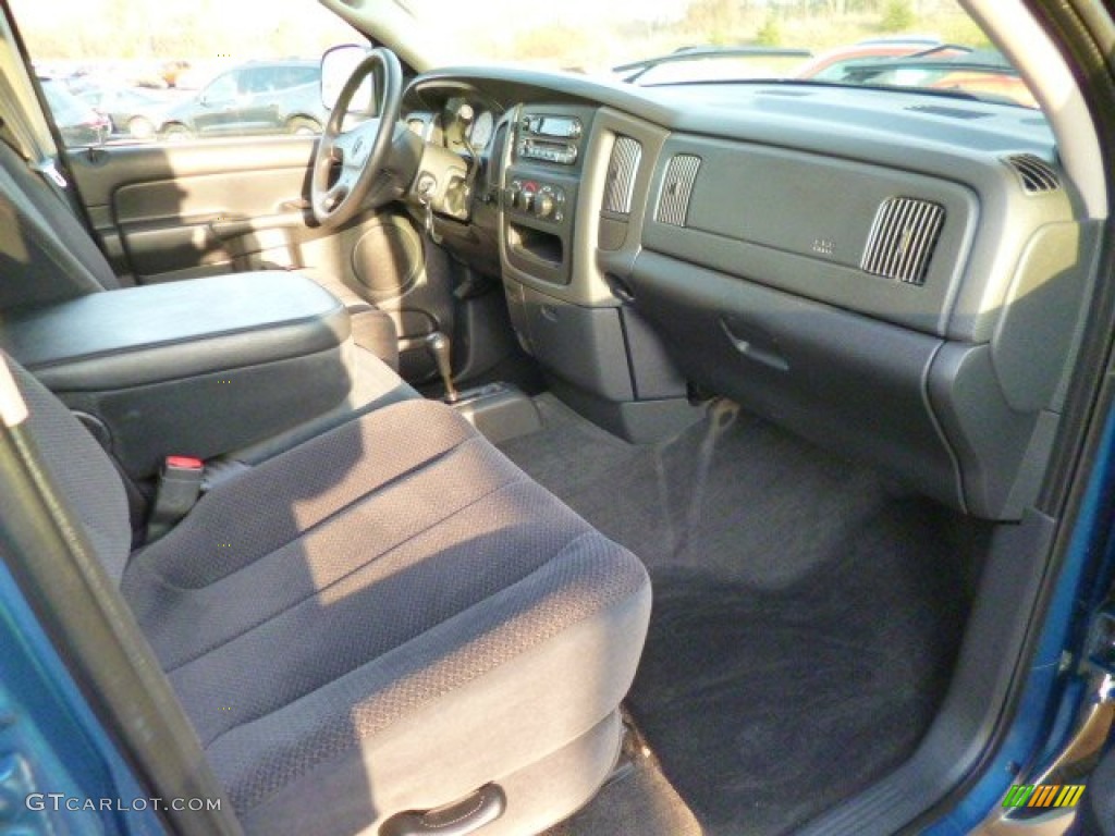 2003 Ram 1500 ST Quad Cab 4x4 - Atlantic Blue Pearl / Dark Slate Gray photo #9