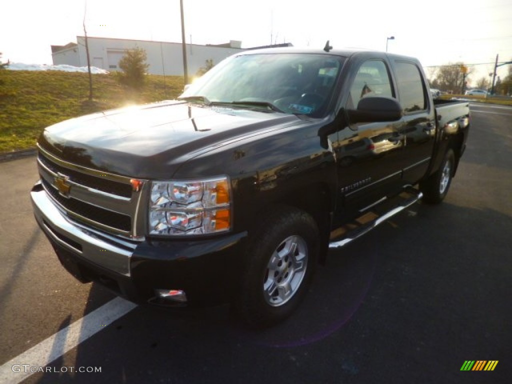 2009 Silverado 1500 LT Z71 Crew Cab 4x4 - Black / Ebony photo #3