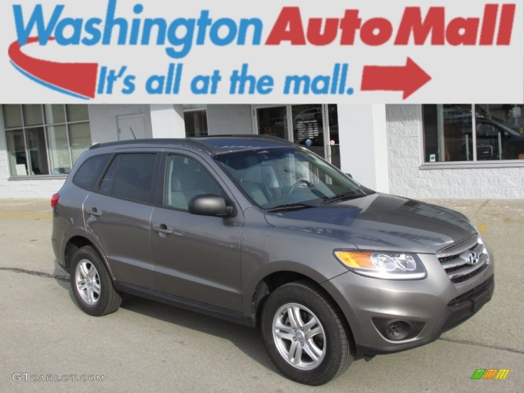 2012 Santa Fe GLS AWD - Mineral Gray / Gray photo #1