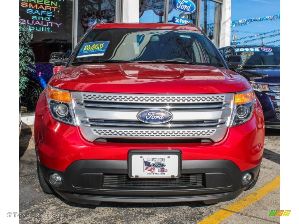 2012 Explorer XLT 4WD - Red Candy Metallic / Medium Light Stone photo #2