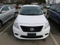 2013 Fresh Powder White Nissan Versa 1.6 S Sedan  photo #2