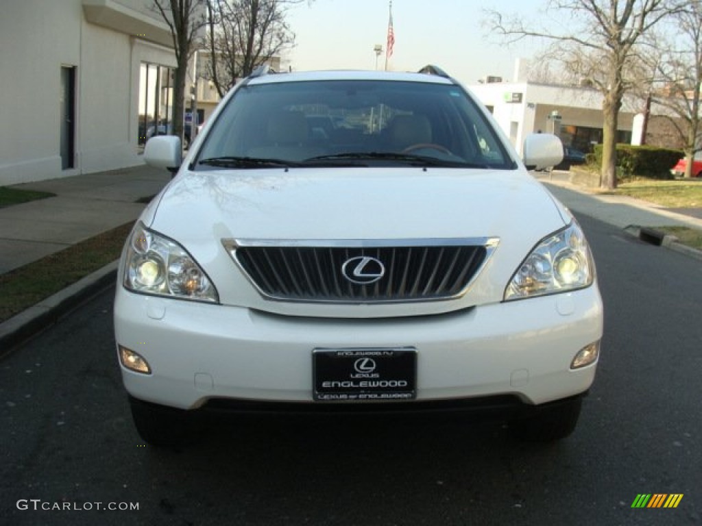 2009 RX 350 AWD - Crystal White Mica / Parchment photo #2