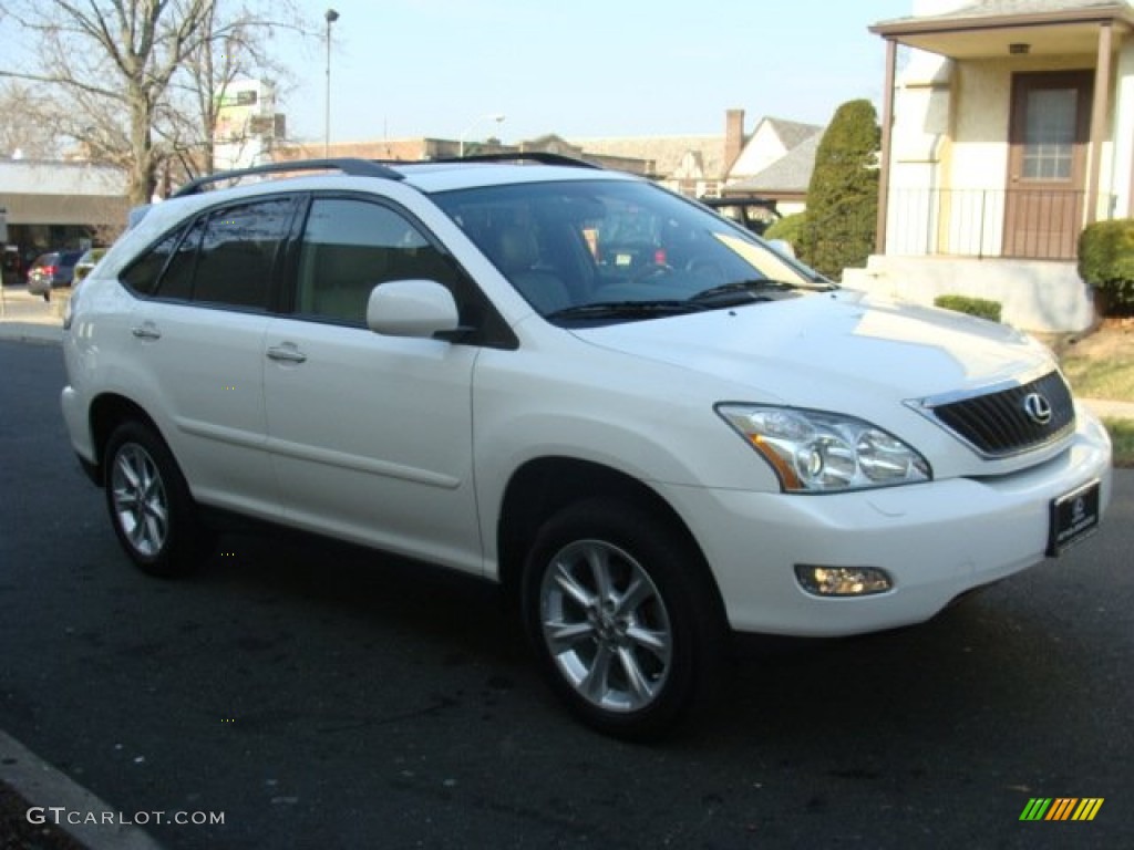 2009 RX 350 AWD - Crystal White Mica / Parchment photo #3