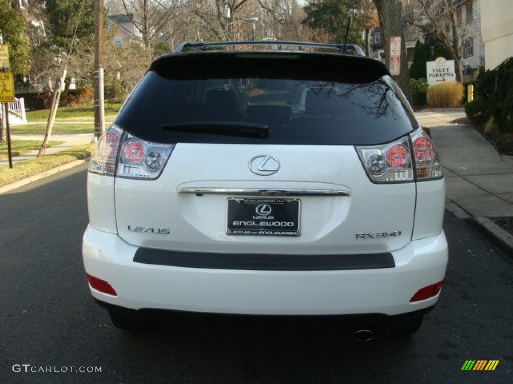 2009 RX 350 AWD - Crystal White Mica / Parchment photo #5