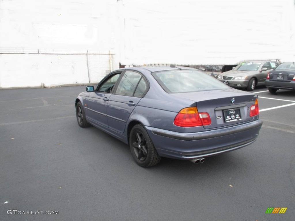 2001 3 Series 325i Sedan - Steel Blue Metallic / Black photo #6