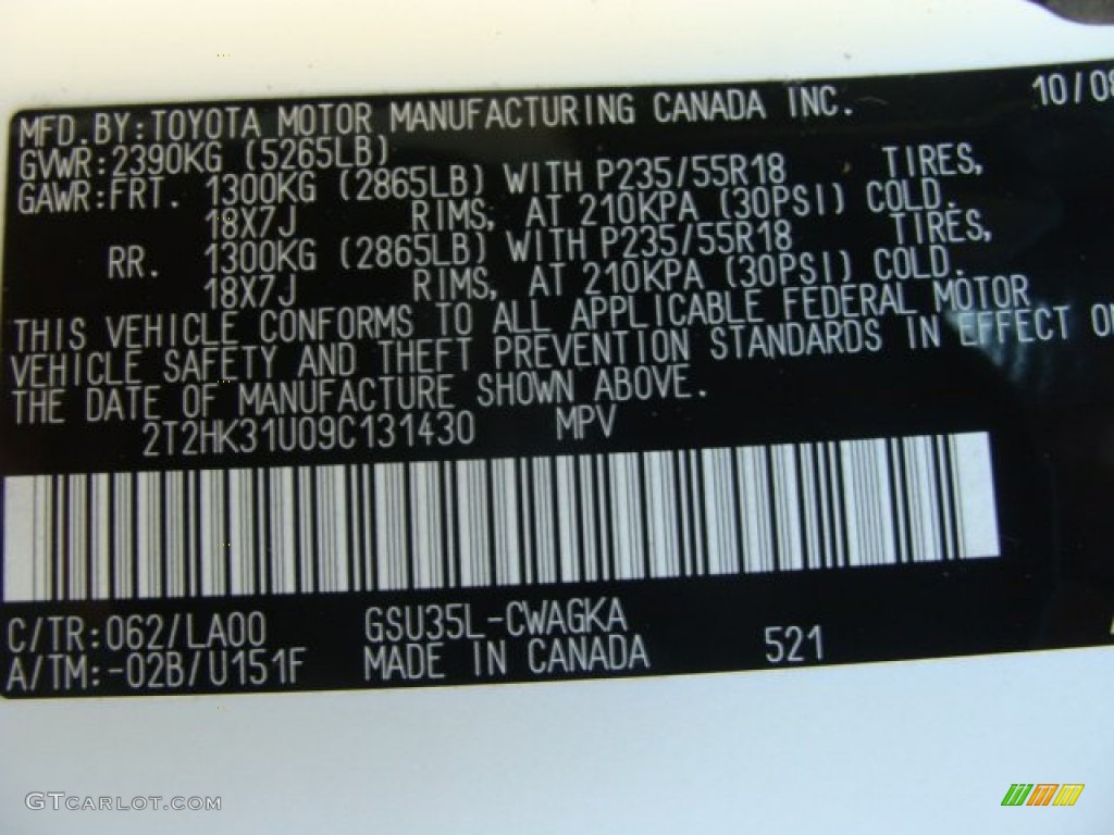 2009 RX 350 AWD - Crystal White Mica / Parchment photo #25