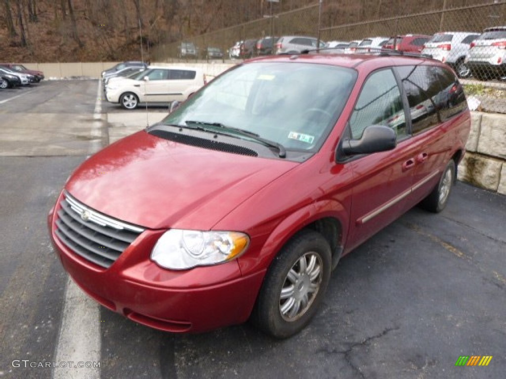Inferno Red Crystal Pearl 2007 Chrysler Town & Country Touring Exterior Photo #88515150