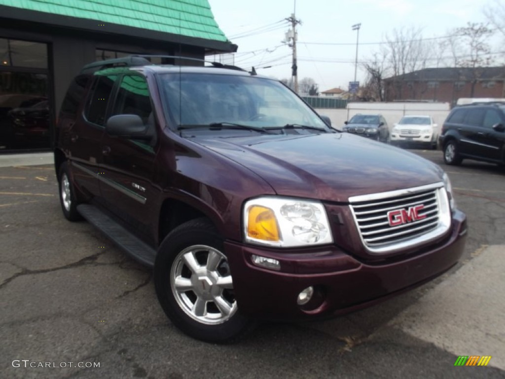 2006 Envoy XL SLT 4x4 - Cranberry Red Metallic / Light Tan/Ebony Black photo #2