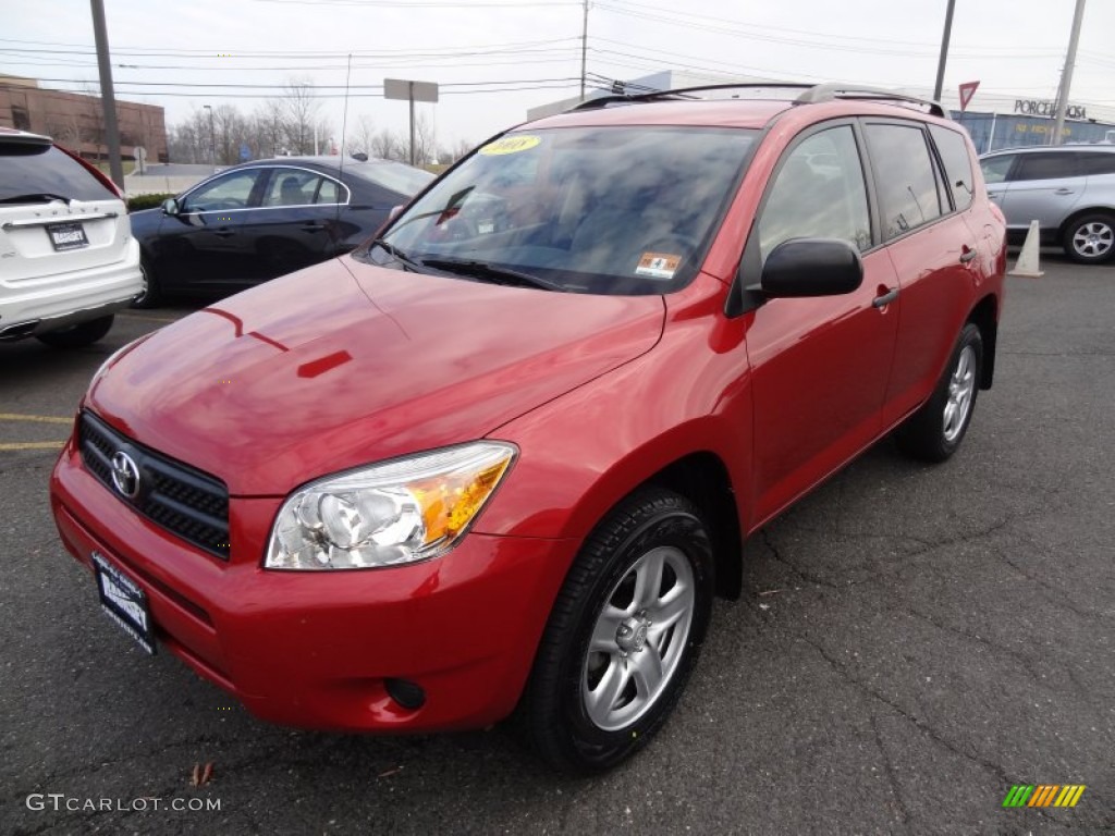 2008 RAV4 4WD - Barcelona Red Pearl / Ash photo #8