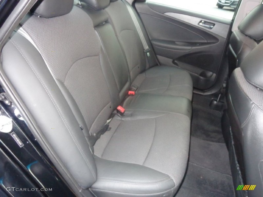 2011 Sonata SE - Midnight Black / Gray photo #12
