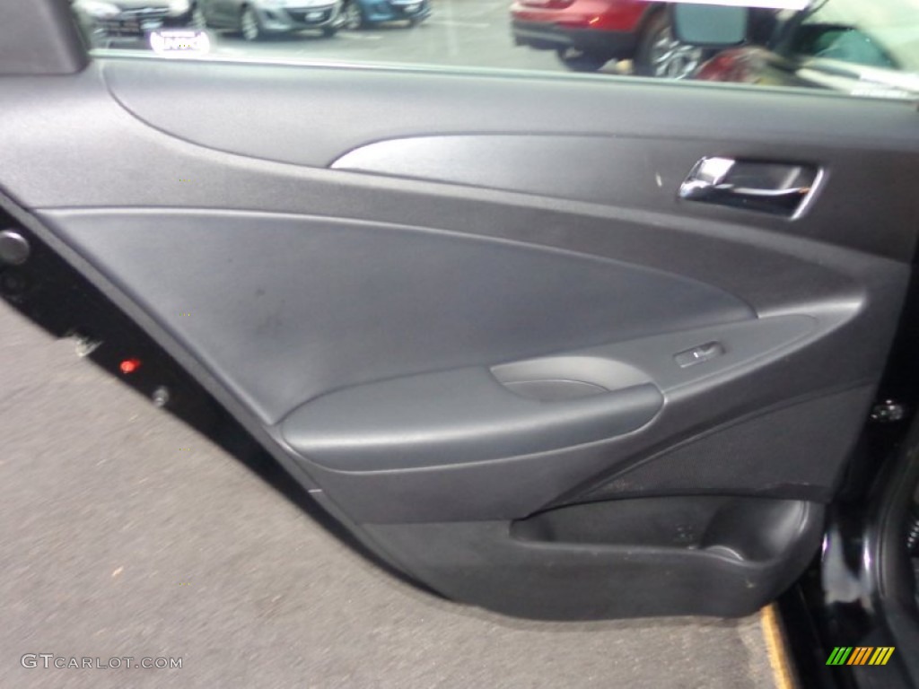 2011 Sonata SE - Midnight Black / Gray photo #14