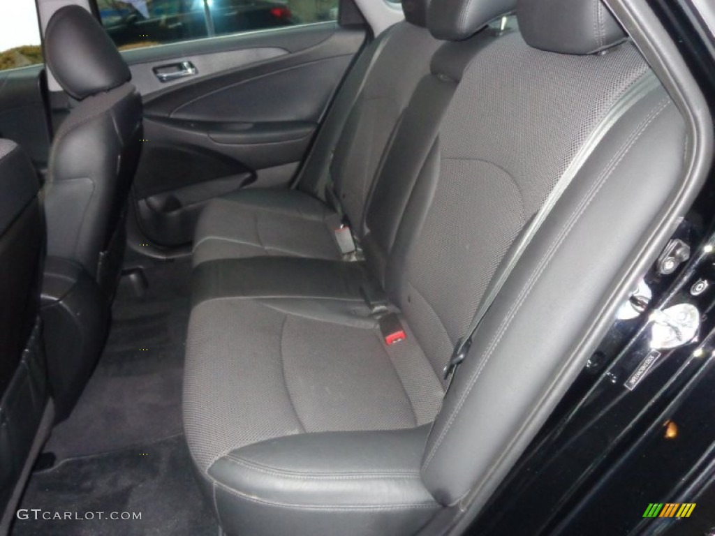 2011 Sonata SE - Midnight Black / Gray photo #15