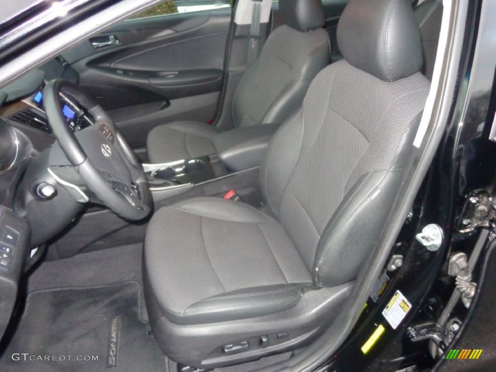 2011 Sonata SE - Midnight Black / Gray photo #18