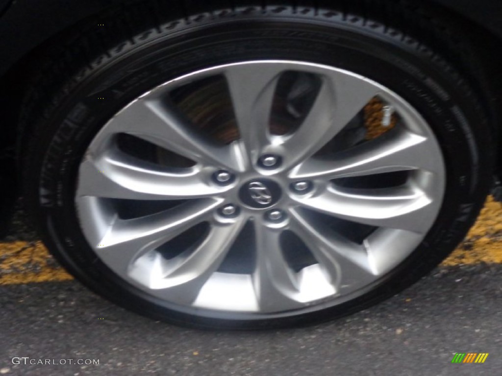 2011 Sonata SE - Midnight Black / Gray photo #33