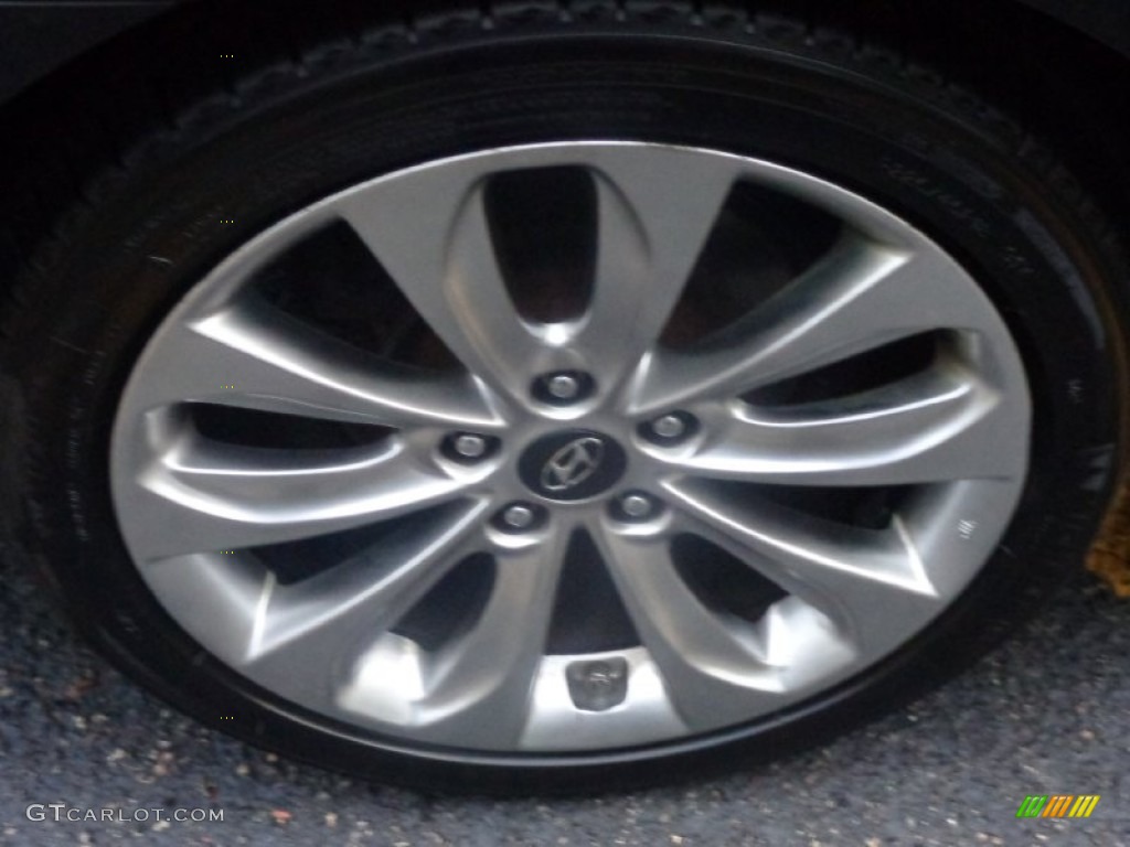 2011 Sonata SE - Midnight Black / Gray photo #34