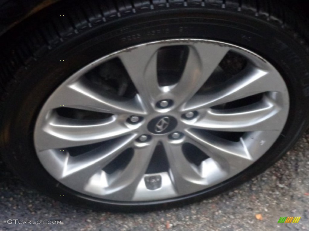 2011 Sonata SE - Midnight Black / Gray photo #35