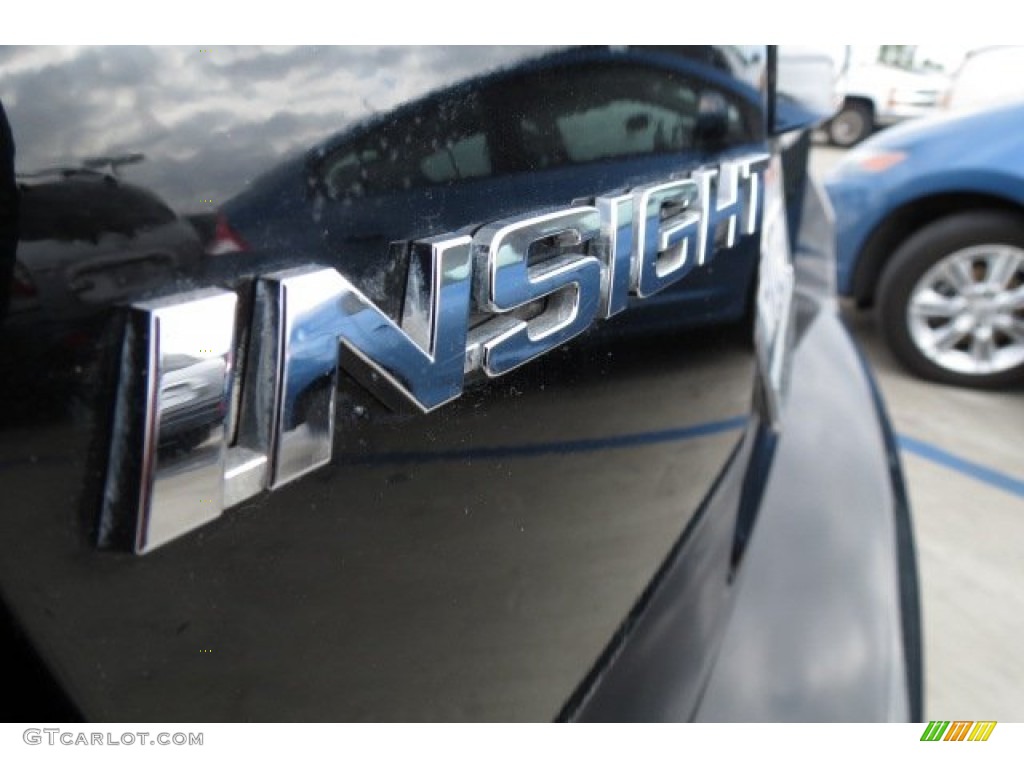 2010 Insight Hybrid EX - Crystal Black Pearl / Gray photo #8