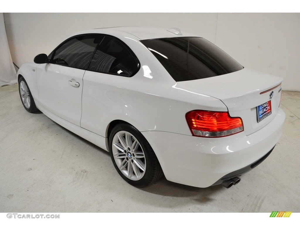 2009 1 Series 128i Coupe - Alpine White / Black photo #7