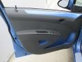 Silver/Blue 2014 Chevrolet Spark LT Door Panel