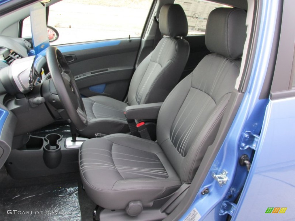 Silver/Blue Interior 2014 Chevrolet Spark LT Photo #88524129