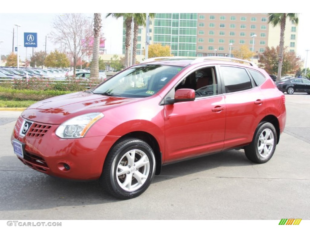 2008 Rogue SL - Venom Red Pearl / Black/Red photo #2