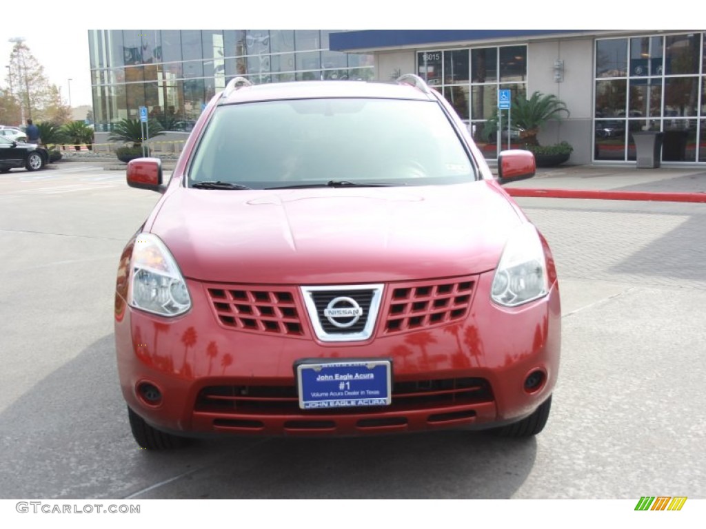 2008 Rogue SL - Venom Red Pearl / Black/Red photo #3