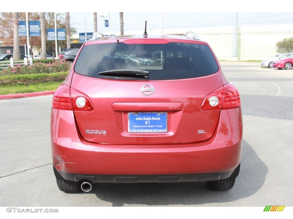 2008 Rogue SL - Venom Red Pearl / Black/Red photo #4