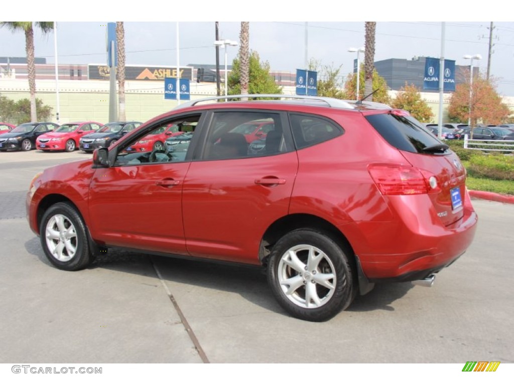 2008 Rogue SL - Venom Red Pearl / Black/Red photo #7