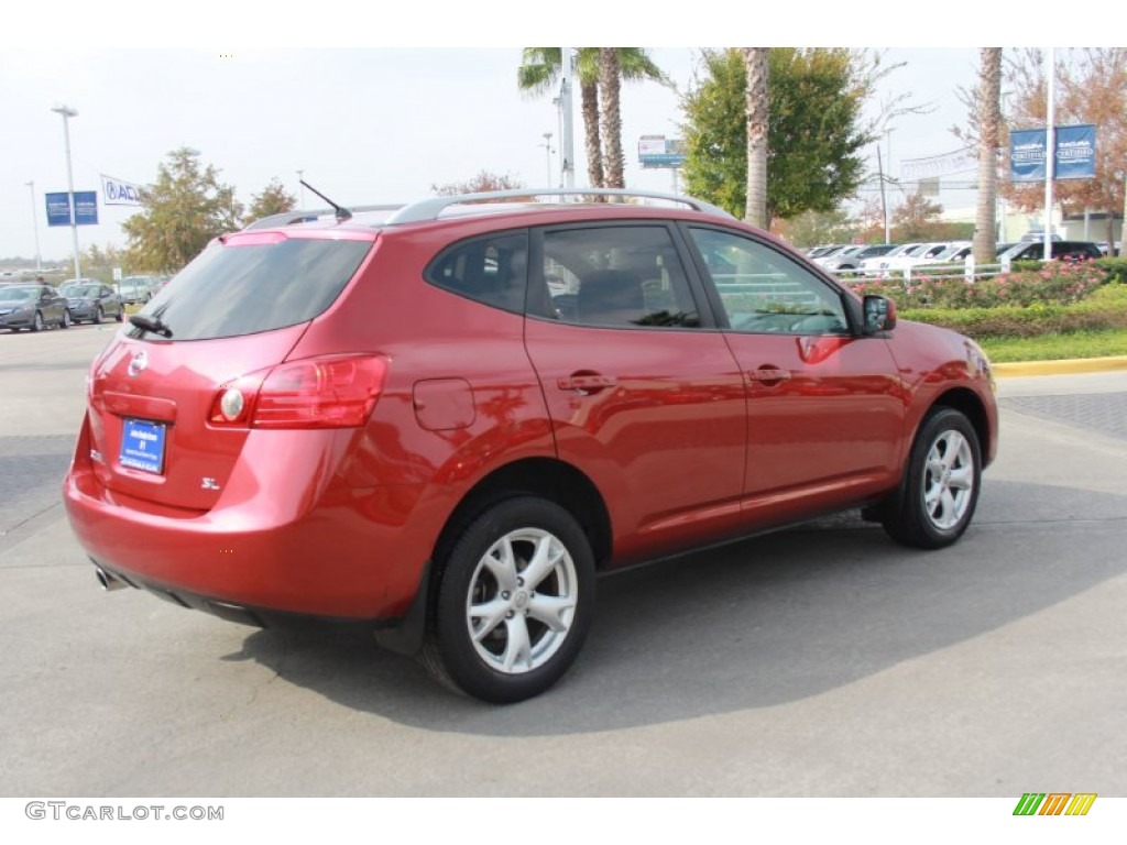 2008 Rogue SL - Venom Red Pearl / Black/Red photo #8
