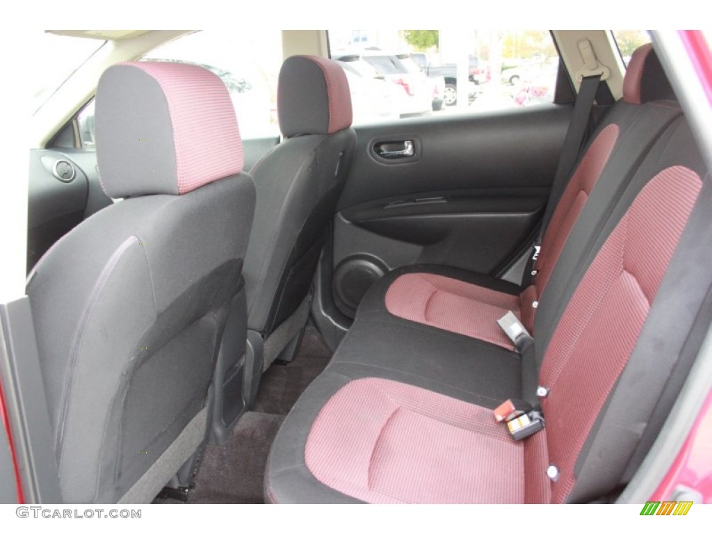 2008 Rogue SL - Venom Red Pearl / Black/Red photo #12